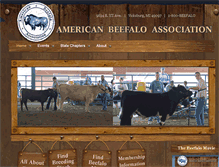 Tablet Screenshot of americanbeefalo.org